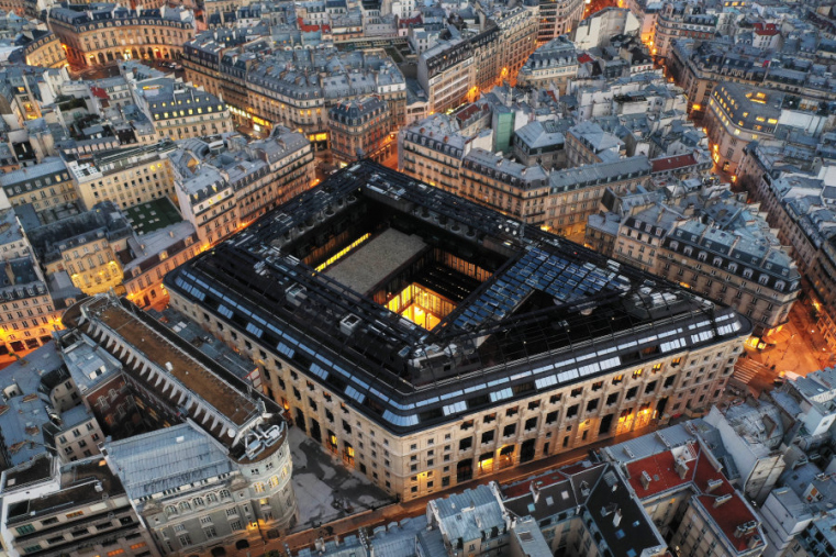 La Poste du Louvre vue du ciel - Crédit Elise Robaglia